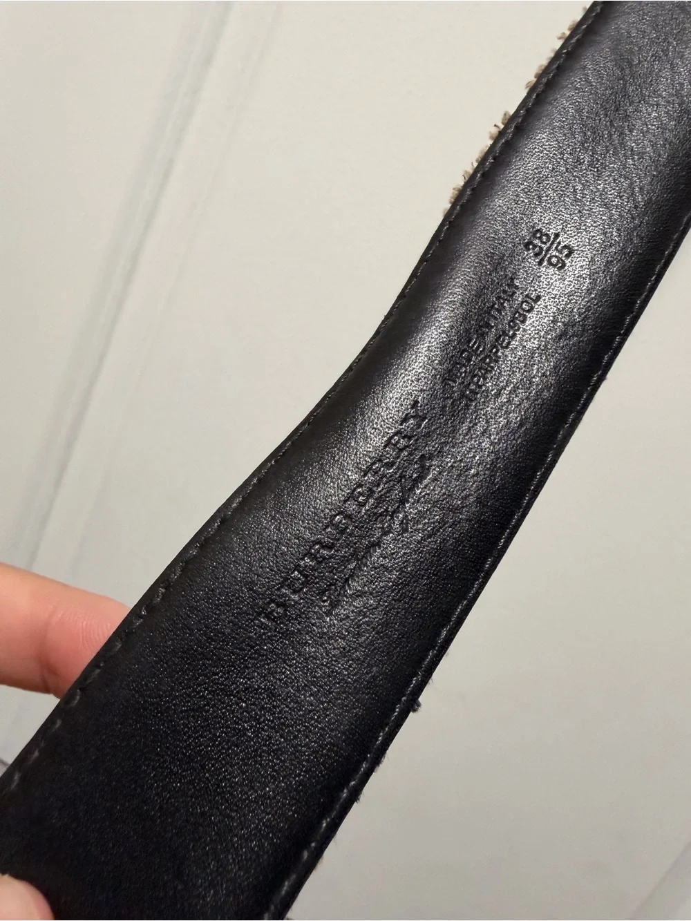 Burberry Belt Size 38